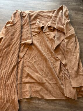 GAP Open-Front Cardigan in Camel Brown